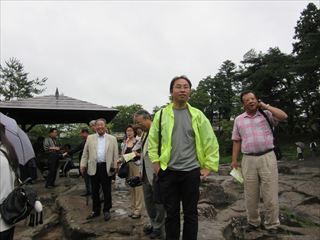 厳美渓にて