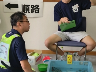 競技前