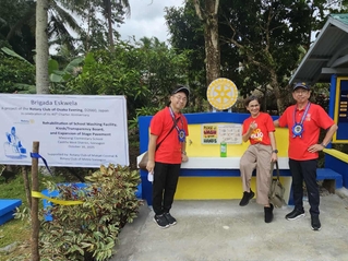 できあがった手洗い場